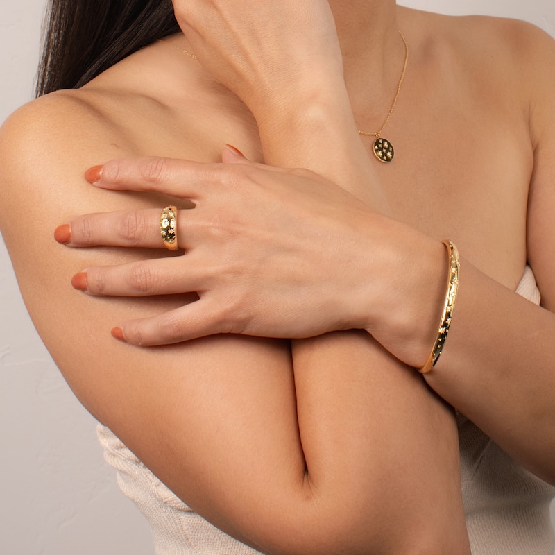 Main Image 5 of KLEORA AURORA Modern Electrum™ Diamond Star Burst Bangle