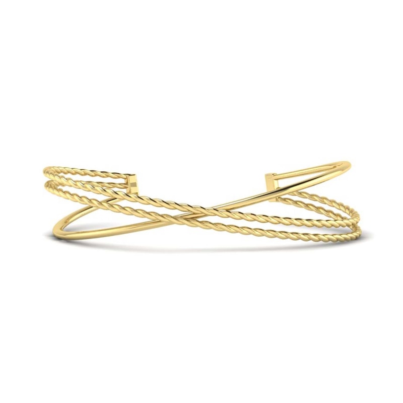 Main Image 1 of KLEORA CONTORTO Modern Electrum™ Rope & Polished Crossover Bangle