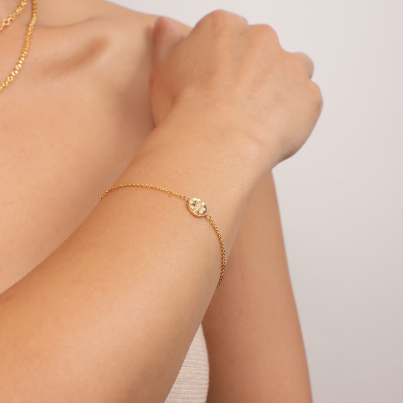 Main Image 3 of KLEORA IRIS Modern Electrum™ Diamond Cats Eye Circle Bracelet