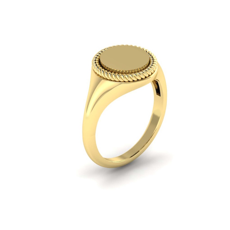 Main Image 2 of KLEORA CONTORTO Modern Electrum™ Rope & Polished Signet Ring