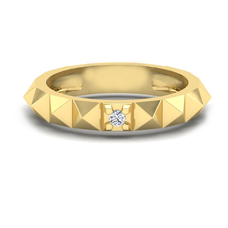 Main Image 1 of KLEORA PYRAMID Modern Electrum™ Diamond Pyramid Ring