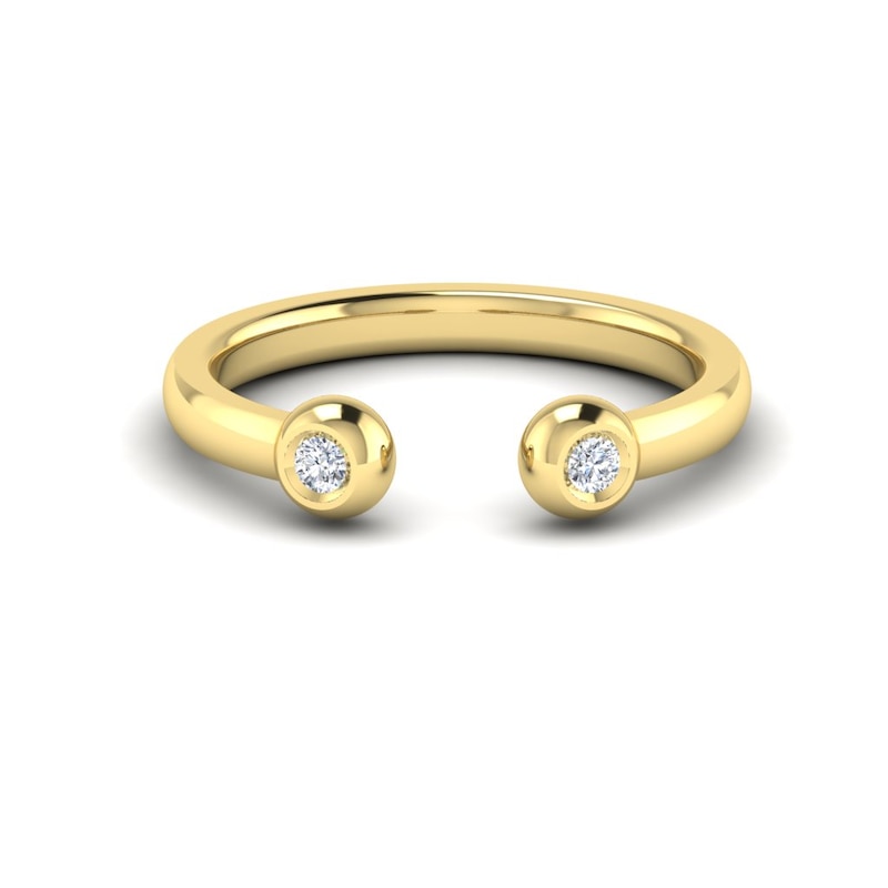 Main Image 1 of KLEORA AURORA Modern Electrum™ Diamond Open Ring