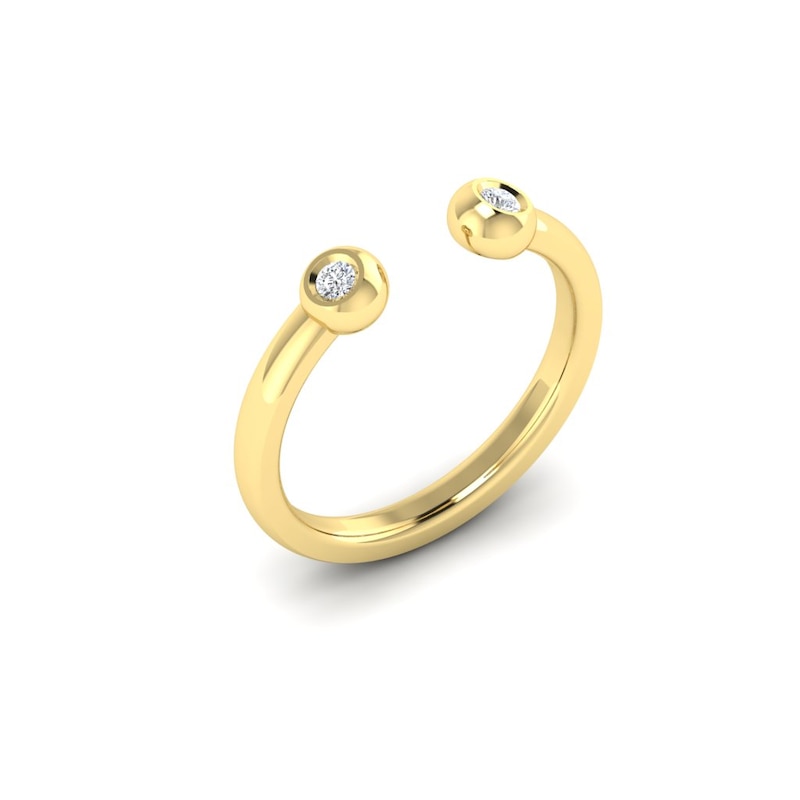 Main Image 2 of KLEORA AURORA Modern Electrum™ Diamond Open Ring