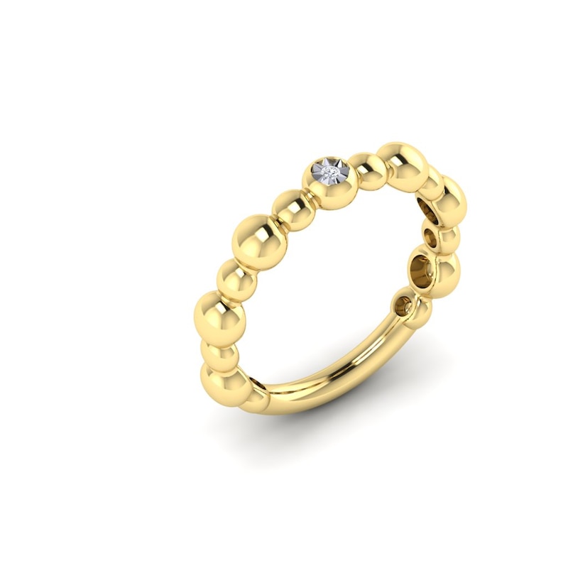 Main Image 2 of KLEORA AURORA Modern Electrum™ Miracle Plate Diamond Ring