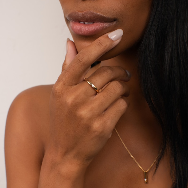 Main Image 4 of KLEORA AURORA Modern Electrum™ Miracle Plate Diamond Ring