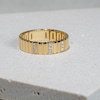 Thumbnail Image 3 of KLEORA LINEA Modern Electrum™ Diamond Wide Linear Ring