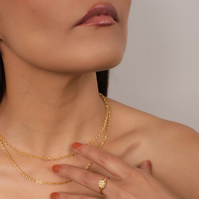 Main Image 4 of KLEORA IRIS Modern Electrum™ Diamond Cats Eye Ring