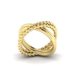 Thumbnail Image 1 of KLEORA CONTORTO Modern Electrum™ Rope & Polished Crossover Ring