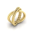 Thumbnail Image 2 of KLEORA CONTORTO Modern Electrum™ Rope & Polished Crossover Ring