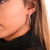 Thumbnail Image 1 of Lucy Quartermaine Silver 925 Melting Drop Hoop Earrings