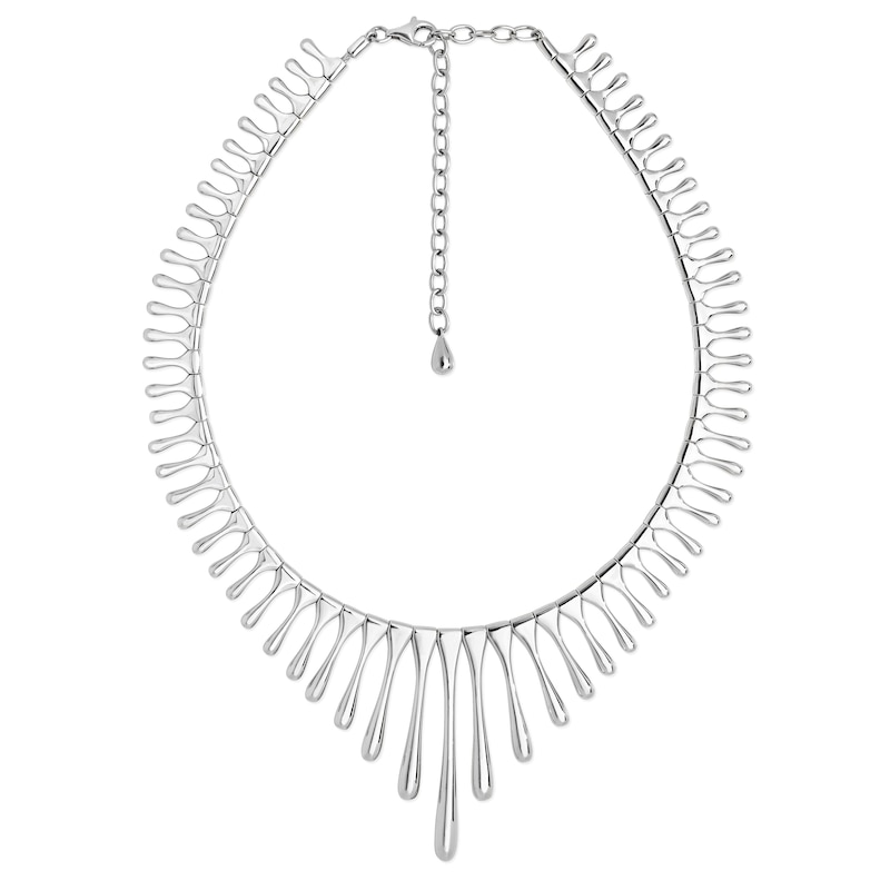 Lucy Quartermaine Silver 925 Sun Ray Drop Necklace