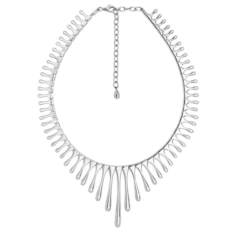 Main Image 1 of Lucy Quartermaine Silver 925 Sun Ray Drop Necklace