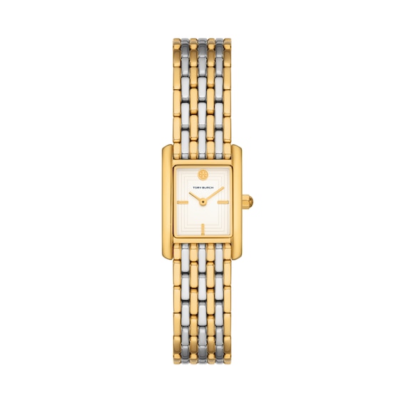 Tory Burch Mini Eleanor Women's Rectangle Two Tone Watch