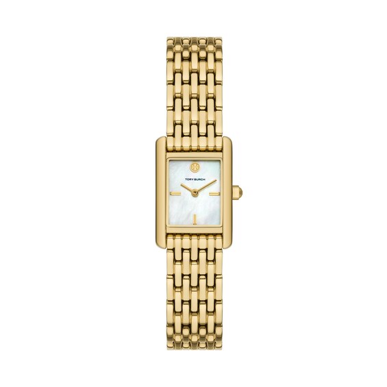 Tory Burch Mini Eleanor Womens Mother Of Pearl and Gold Tone