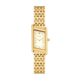 Tory Burch Eleanor Women's Angled Gold Tone Bracelet Watch