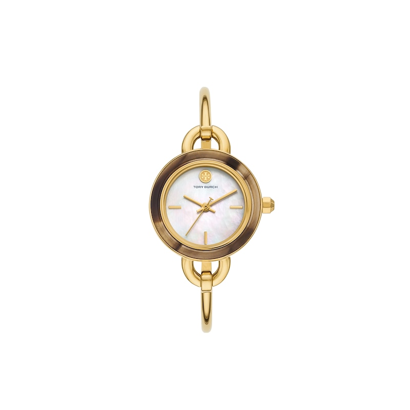 Main Image 7 of Tory Burch Miller Women's Mother Of Pearl Dial & Gold Tone Watch Gift Set