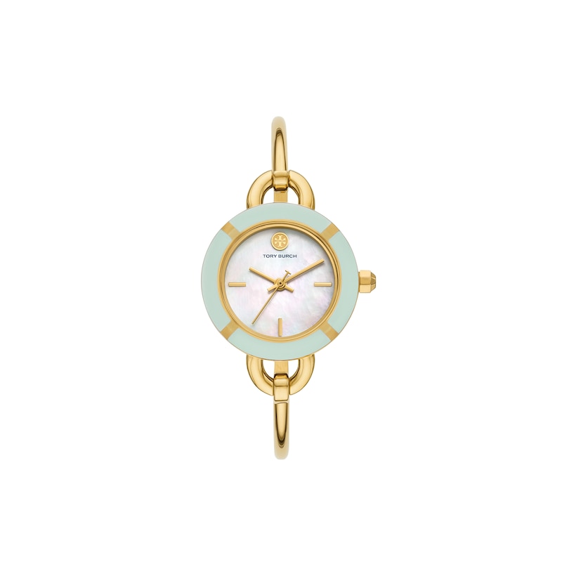 Main Image 8 of Tory Burch Miller Women's Mother Of Pearl Dial & Gold Tone Watch Gift Set