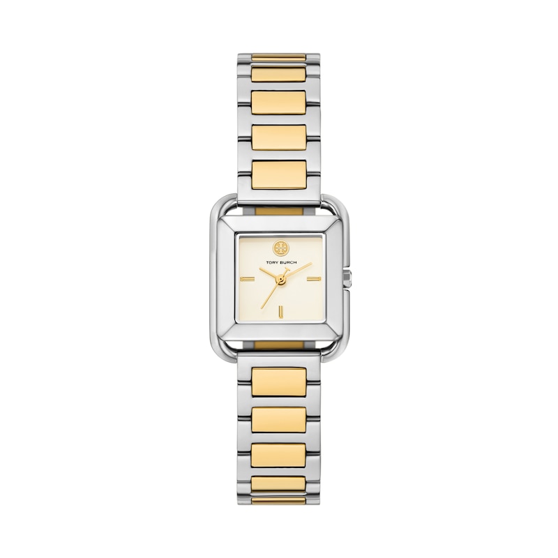 Main Image 1 of Tory Burch Kira Square Women's Two Tone Stainless Steel Bracelet Watch