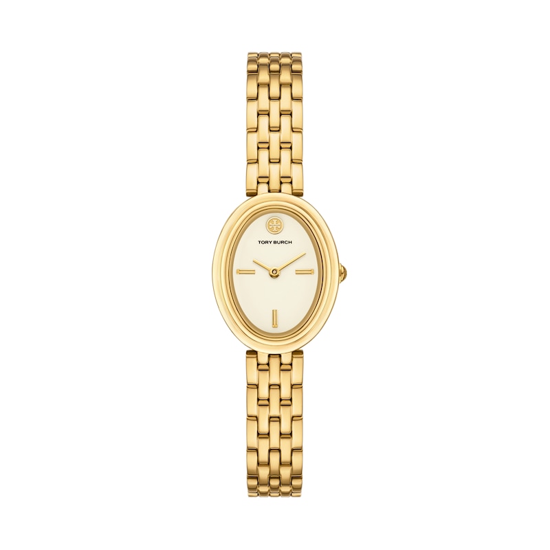Main Image 1 of Tory Burch Oval Women's Gold Tone Stainless Steel Watch
