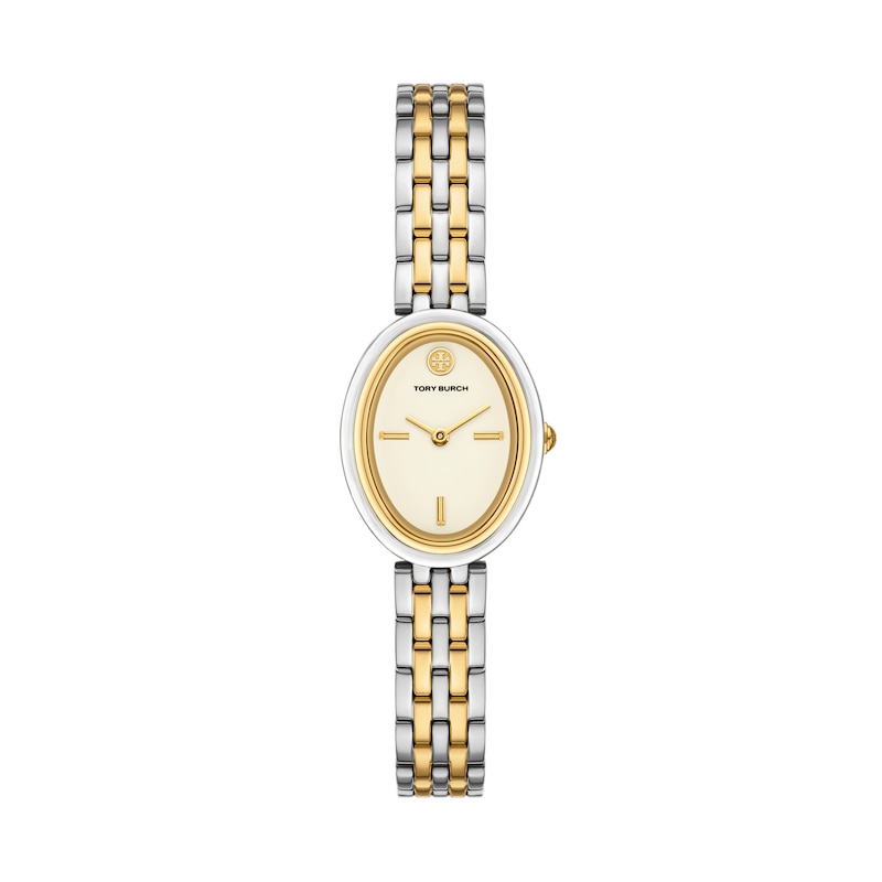 Main Image 1 of Tory Burch Oval Two Tone Stainless Steel Watch