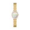 Thumbnail Image 1 of Tory Burch The Oval Stone Set Mother Of Pearl Dial & Gold Tone Watch