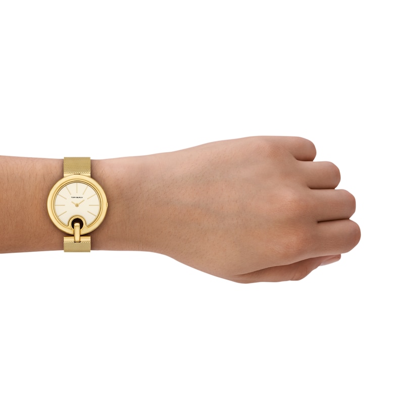 Main Image 4 of Tory Burch Pierced Women's Gold Tone Bracelet Watch