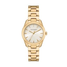 Tory Burch Miller Women's 34mm Gold Tone Bracelet Watch