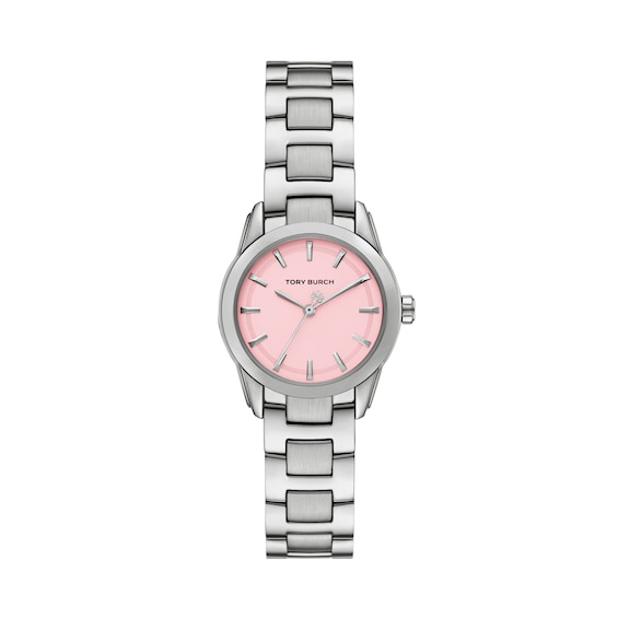 Tory Burch Small Miller Women's 28mm Pink Dial & Stainless Steel Watch