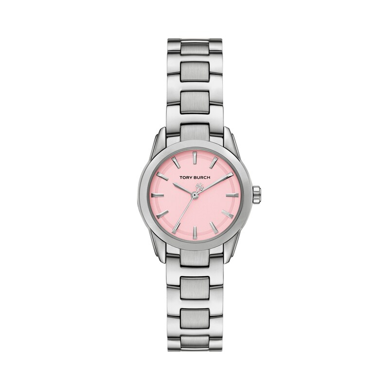 Main Image 1 of Tory Burch Small Miller Women's 28mm Pink Dial & Stainless Steel Watch