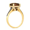 Thumbnail Image 2 of Le Vian 14ct Yellow Gold Smokey Quartz & 0.42ct Diamond Ring
