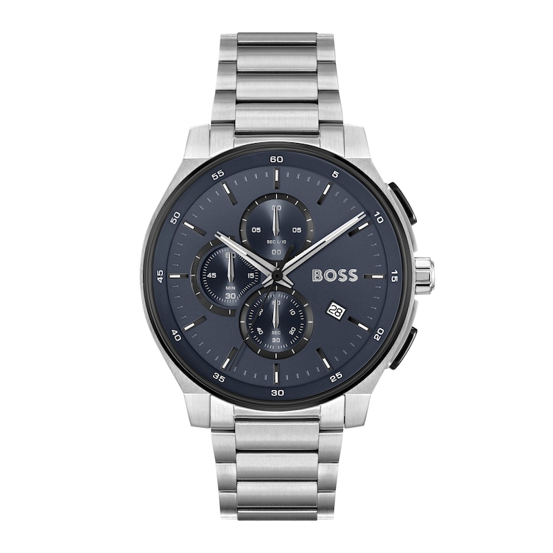 Main Image 1 of BOSS Peak 44mm Men's Chronograph Blue Dial & Stainless Steel Watch