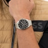 Thumbnail Image 5 of BOSS Strike 41mm Men's Chronograph Black Dial & Stainless Steel Watch