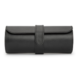 Wolf Blake Black Leather Watch Roll