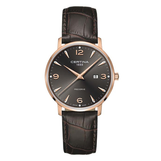 Certina Caimano Men’s Brown Leather Strap Watch