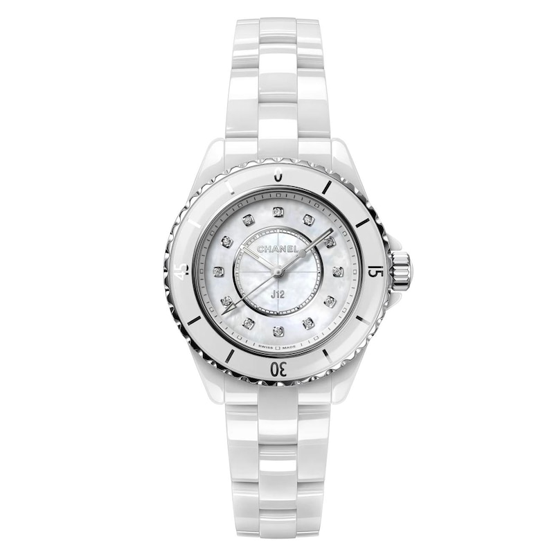 CHANEL J12 33mm Ladies' White Ceramic Bracelet Watch