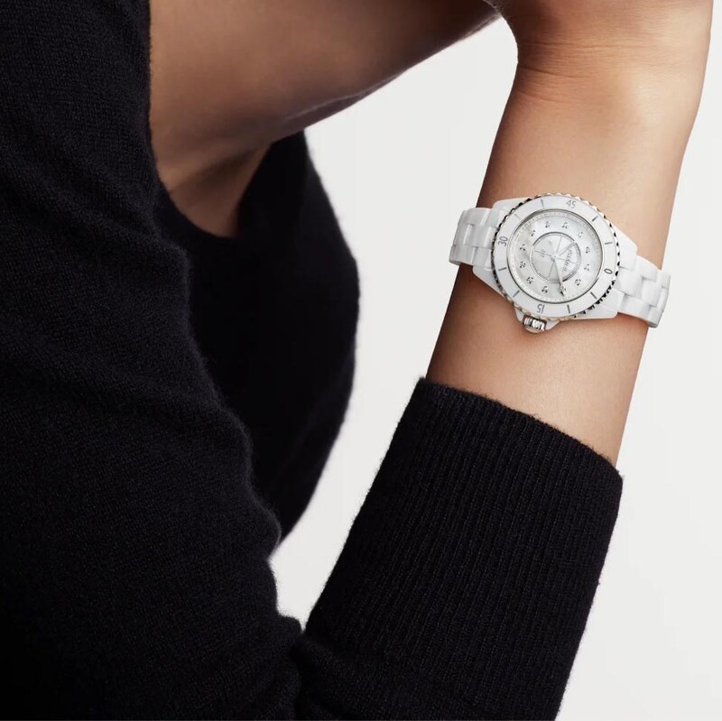 CHANEL J12 33mm Ladies' White Ceramic Bracelet Watch