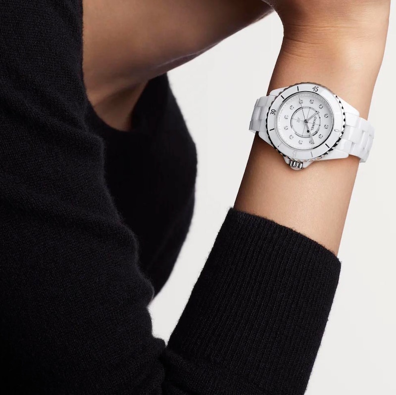 CHANEL J12 33mm Ladies' White Ceramic Bracelet Watch