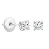 Thumbnail Image 2 of 18ct White Gold 0.50ct Diamond Solitaire Screw Back Earrings
