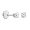 Thumbnail Image 2 of 9ct White Gold 0.25ct Diamond Solitaire La Pousette Earrings