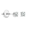 Thumbnail Image 3 of Platinum 0.33ct Diamond Solitaire Screw Back Earrings