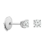 Thumbnail Image 1 of 9ct White Gold 0.33ct Diamond Solitaire La Pousette Earrings