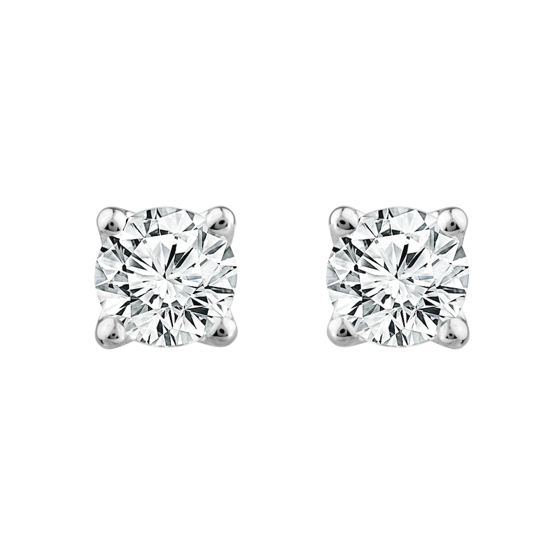 Platinum 0.75ct Diamond Screw Back Stud Earrings