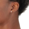 Thumbnail Image 2 of Platinum 0.75ct Diamond Screw Back Stud Earrings