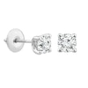 Thumbnail Image 3 of 18ct White Gold 0.75ct Diamond Solitaire Screw Back Earrings