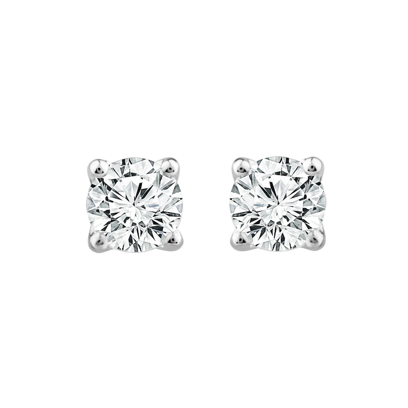 Platinum 1ct Diamond Screw Back Stud Earrings