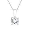 Thumbnail Image 1 of 18ct White Gold 0.33ct Diamond Solitaire Adjustable Pendant
