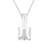 Thumbnail Image 2 of 9ct White Gold 0.33ct Diamond Solitaire Pendant 18 Inch Necklace