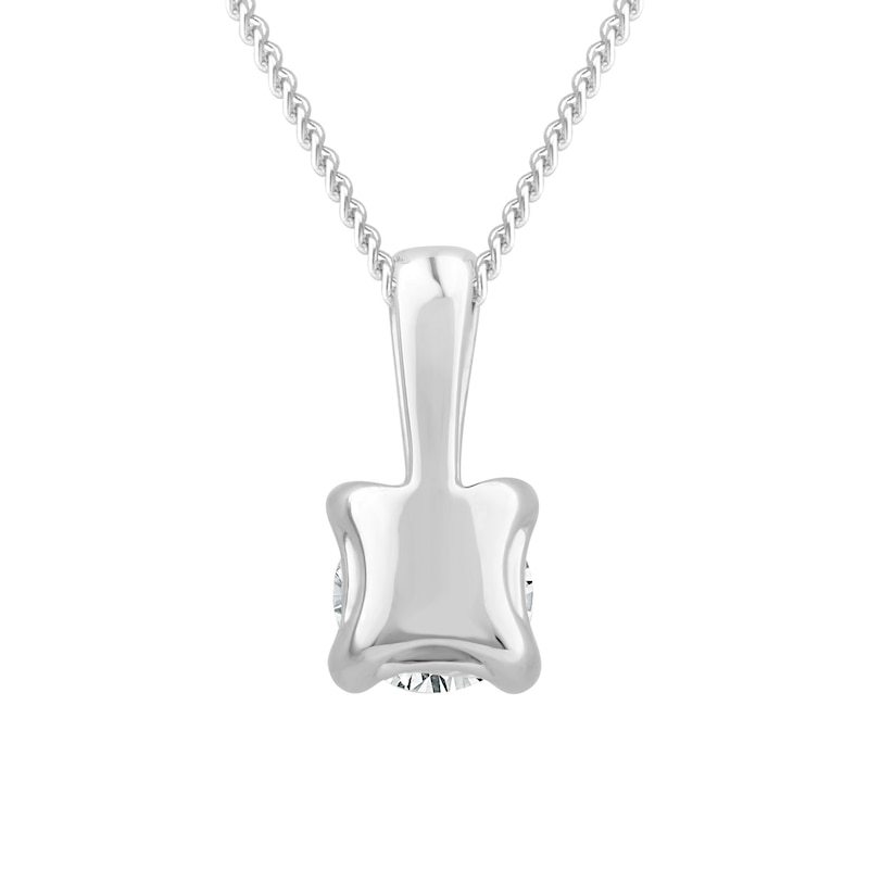 9ct White Gold 0.25ct Diamond Solitaire Pendant