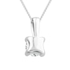 Thumbnail Image 3 of Platinum 0.50ct Diamond Solitaire Adjustable Pendant