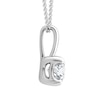 Thumbnail Image 2 of 18ct White Gold 0.50ct Diamond Solitaire Adjustable Pendant